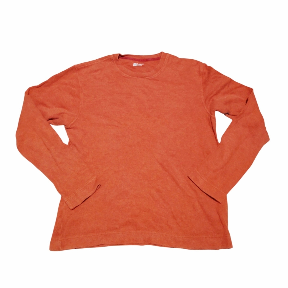 Vintage GAP Classic Fit Orange Long Sleeve Shirt For Men Size M 100% Cotton.